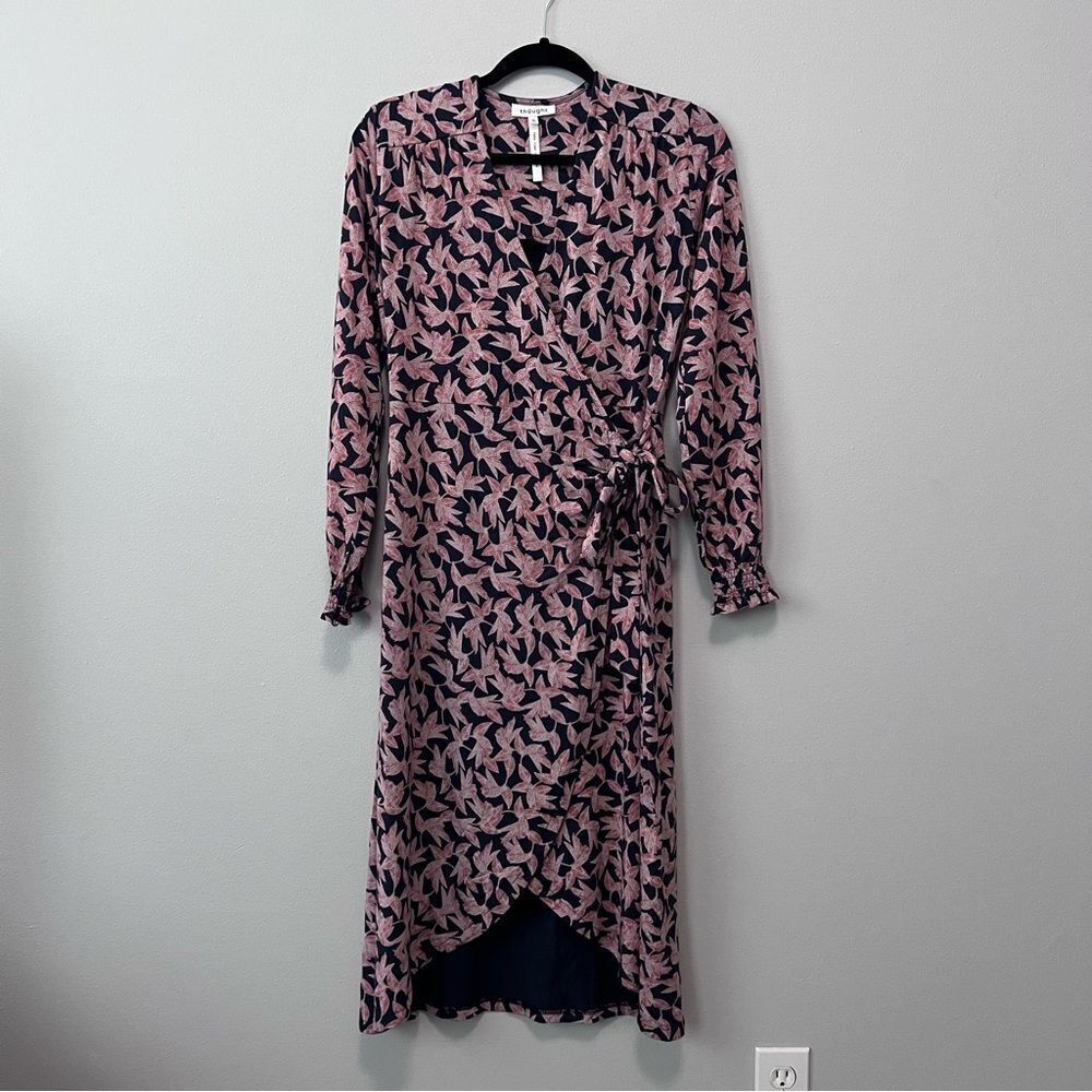 Thought Thackery Printed Wrap Dress Size 10